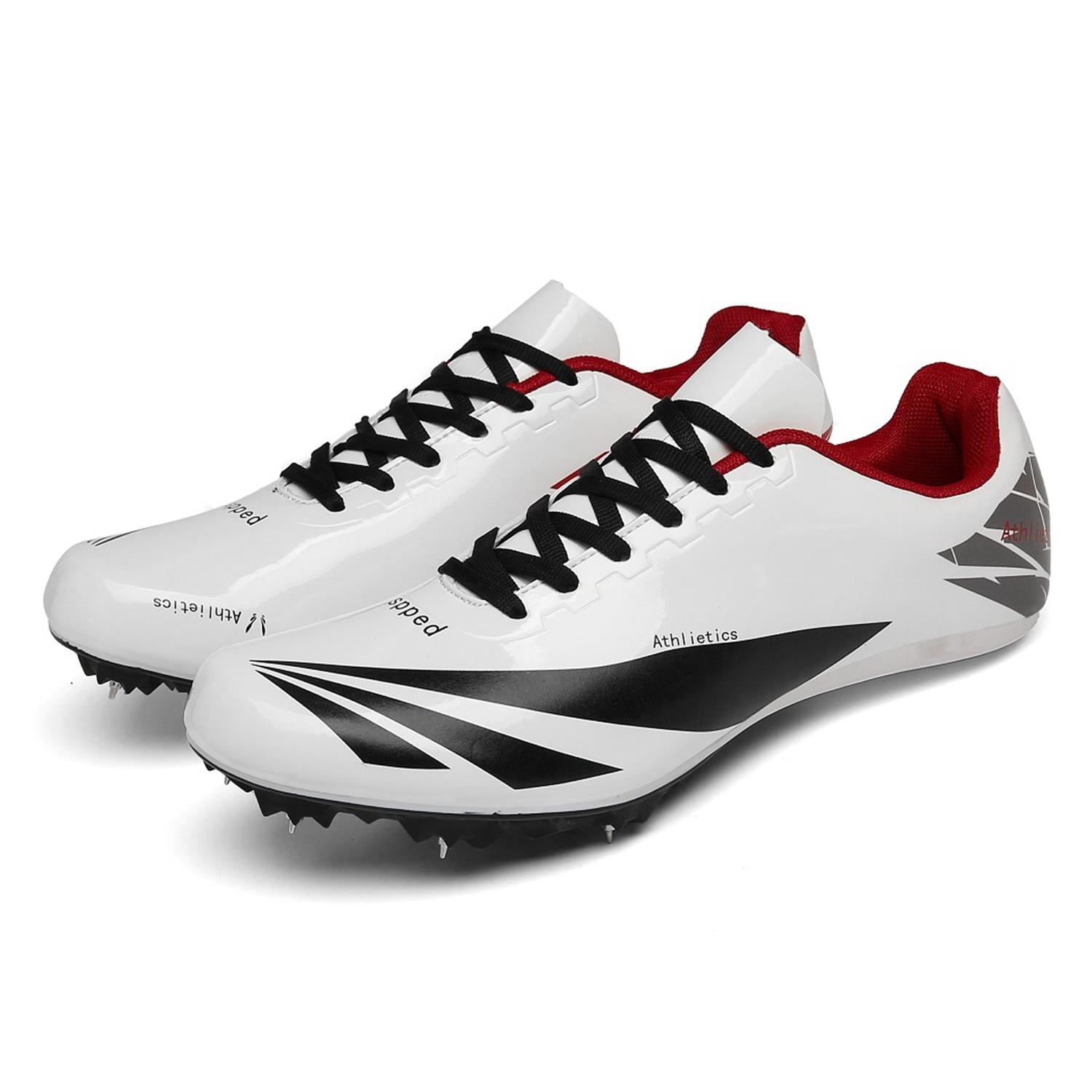 Track and Field Shoes Spike Running Shoes, Lightweight Auto-lacing Track Spike Shoes for Men and Women