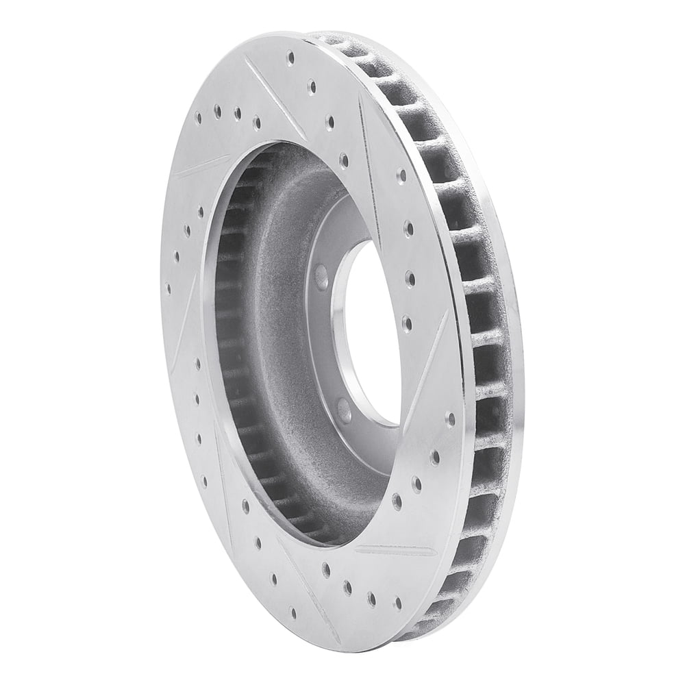 Dynamic Friction Company 631-47030L DFC Brake Rotor - Drilled And Slotted - Silver