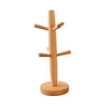 thumbnail image 5 of PTOOTP Beech Wood Mug Stand Light Brown Kitchen Cup Holder Rack for Hanging Coffee Tea Mugs, 5 of 8