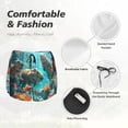 thumbnail image 4 of KLL Underwater Swimming Guinea Pig Pattern Shorts Women,Athletic Shorts High Waisted Running Shorts Pocket Sporty Short Gym Elastic Workout Shorts-Large, 4 of 7