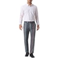 thumbnail image 2 of INSPIRE CHIC Irregular Pattern Pants for Men's Flat Front Prom Color Block Stripe Pants 38 Multicolor, 2 of 6