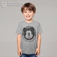 thumbnail image 2 of Boy's Mickey & Friends Checkered Mickey Mouse Portrait Graphic Tee Athletic Heather Medium, 2 of 10
