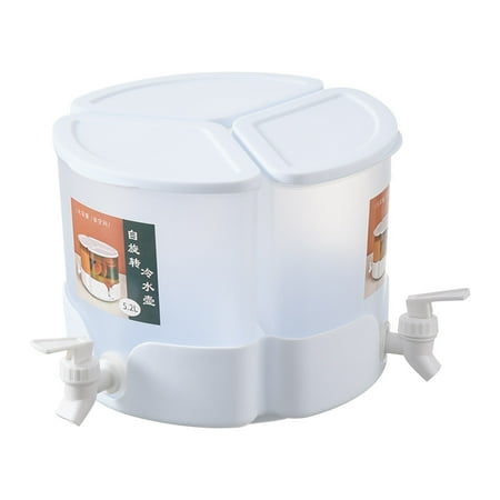 

YIJIAKEJILSL Outdoor Cups Set Coffee Cup Set Porcelain Mugs Cold Drink Distributor Three Compartment Rotatable Drink Dispenser With Faucet Cold Water Bucket Juice Distributor For Iced Tea