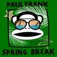 thumbnail image 2 of Men's Paul Frank Spring Break Julius the Monkey  Graphic Tee Kelly Green 2X Large, 2 of 5