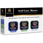 Aromar Black Label Series Essential Oil 3-Pack Aromatherapy Kit, 10 mL or 0.34 oz. Each (Self Care Musts)