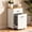 white, variant on Pull Out Trash Can Cabinet for Double 7 Gallon or 13 Gallon Bin, Freestanding Kitchen Trash Bin Cabinet with Drawer, Pet Proof Hidden Garbage & Recycling Storage for Laundry & Living Room, Black