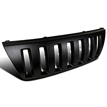 Bumper Precision Grilles Grills - Jeep Grand Cherokee H2 Black Vertical Front Bumper Hood Grill Grille