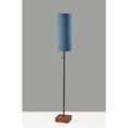 thumbnail image 4 of Adesso Trudy Floor Lamp Black, Wood Base, Mustard Yellow Textured Fabric Shade, 4 of 5