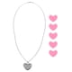 thumbnail image 1 of WORGEOUS 1 Juego de collar difusor de aceites esenciales decorativo con colgante de Aroma en forma de corazón para mujer, 1 of 8
