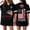 Black, variant on Red White and Blue Blouse Women American Flag 4th Of July Short Sleeve V Neck Tops Usa Flag Independence Day Summer Tunics 3XL