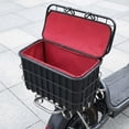 thumbnail image 1 of Colaxi Electric Scooters Rear Basket, Storage Basket, Sturdy, Practical Wire Easy to Install, with Cover Rear Cargo Rack for Riding 48.5cm With Liner, 1 of 8