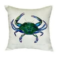 thumbnail image 2 of Betsy Drake NC005 18 x 18 in. Blue Crab - Male No Cord Pillow, 2 of 3