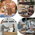 thumbnail image 5 of 4x6 Inch 3 Pack Acrylic Sign Holder with Wooden Base, Desktop Display Stand (4x6 3Pack), 5 of 7