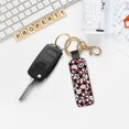 thumbnail image 5 of Wukai French Bulldog1 Print Leather Car Keychain, Universal Key Fob Keychain, Leather Key Chain Holder for Men and Women,360 Degree Rotatable, 5 of 5