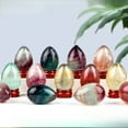 thumbnail image 7 of 3pcs Natural Crystal Eggs | Watermelon Red | 45x35mm Hand-Polished Mineral Specimen / Decor, 7 of 7