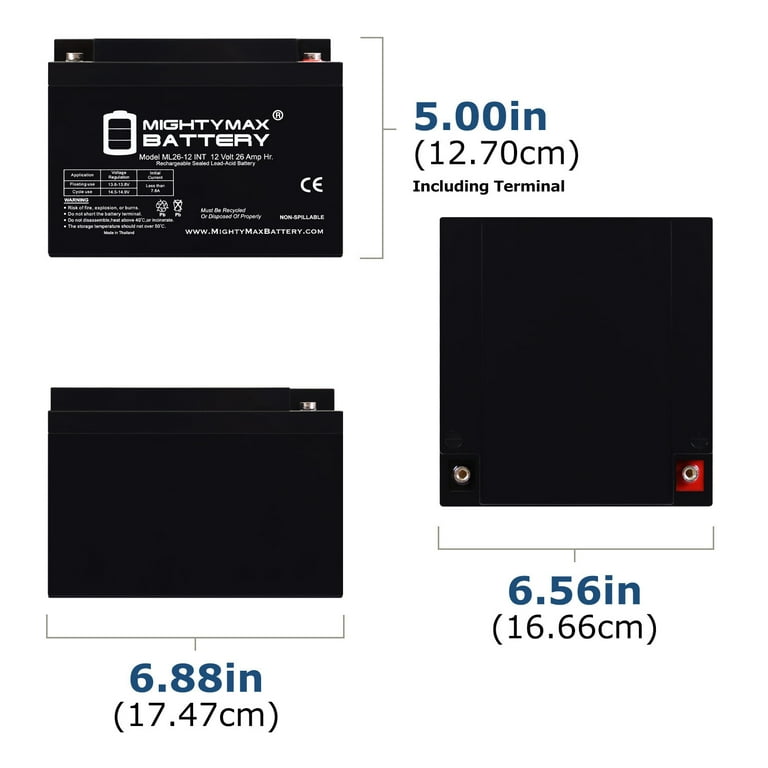 12V 26AH INT Replacement Battery Compatible with Westco 12V 26AH INT Replacement Battery Compatible with Westco