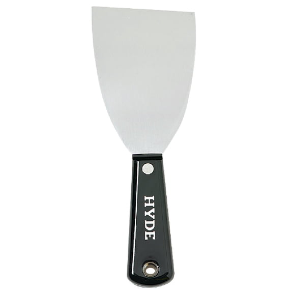 Hyde Flex Scraper - Durable Steel Flexible Blade - 1 Piece, 3", Black