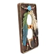 thumbnail image 5 of Ebros Southwestern 3 Feathers With Turquoise Gem And Beads Double Receptacle Outlet Cover Set Of 2, 5 of 6