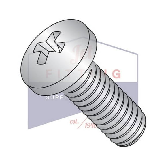 2-56 x 1/4" Machine Screws | Phillips | Pan Head | 410 Stainless Steel (Quantity: 5000)