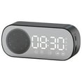 thumbnail image 1 of NARABB LED Mirror Digital Alarm Clock Big Display Table Alarm Clock Wireless Speaker Subwoofer Music Player Support Bluetooth, 1 of 1