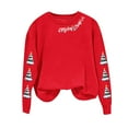 thumbnail image 5 of Nmnitkp Sweatshirt for Women Christmas Shirt for Womens Tops Plus Size Long Sleeve Holiday Tee Tops Red,L, 5 of 6