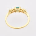 thumbnail image 3 of Geometric Zircon Ring 925 Sterling Silver 18K Gold Plated Fashion Jewelry for Women Everyday Modern Style Chic, 3 of 4