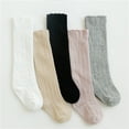 thumbnail image 6 of Linyer Baby High Socks Cotton Spring Autumn Children Toddler Tights Stockings Soft Comfortable Washable Footwear Supplies for Boys White M, 6 of 8