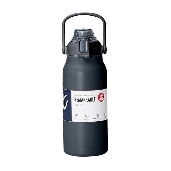 JWDX Glass and Bottle Clearance, Stainless Thermal Water Bottle Thermoses Vacuum Flask with Tumbler Portable Cold Hot Drinks Cup Fitness Cute (Size : 1300Ml)