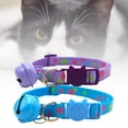 thumbnail image 3 of 6 Pack Reflective Cat Collar with Bell, Solid & Safe Collars for Cats, Nylon, Mixed Colors, Safety Buckle Kitten Collar, Breakaway Cat Collar for Girl Cats Male Cats, 3 of 7