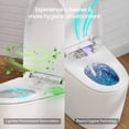 thumbnail image 6 of R&T U69-T One-Piece Smart Toilet with Pump-Assisted Flush & Built-in Tank, Chair Height Comfort - Auto Flush, Heated Seat, Warm Air Dryer, Auto Open Lid, Night Light, Deodorizer, Remote Control, 6 of 14