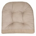 thumbnail image 3 of Sweet Home Collection 2 Piece Tufted Non Slip Rocking Chair Cushion Set Taupe, 3 of 3