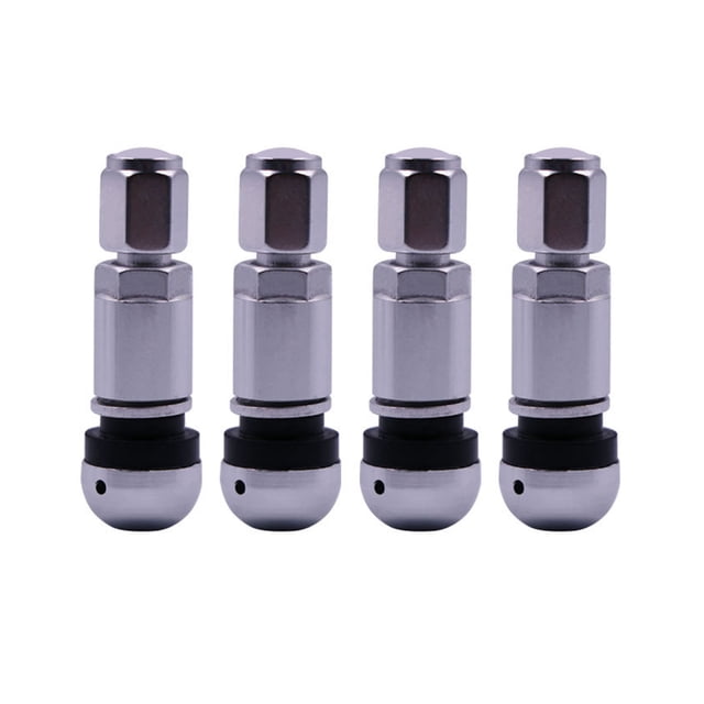 Válvula De Neumático De Automóvil De Uso General De 4 Piezas Válvula De Neumático De Automóvil A Prueba De Explosiones Núcleo De Válvula De Neumático Sin Cámara De Aleación De Aluminio Con Scienceny VI004997-00