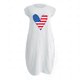 thumbnail image 4 of Vestido suelto informal de manga corta con bolsillo y cuello redondo con estampado del Día de la Independencia de algodón y lino de verano para mujer Fridja  qw4367, 4 of 4