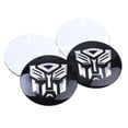 thumbnail image 4 of Car Styling 4pcs 56mm Transformers Logo Car Tyre Wheel Center Hub Cap Autobots Emblem Decal Badge Sticker Accessories|car Stickers|,Black, 4 of 5