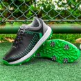 thumbnail image 5 of Zapatillas de golf para hombre, impermeables, para entrenamiento al aire libre, con 8 clavos., 5 of 5