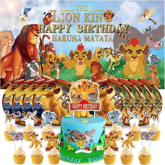 Lion Guard Birthday Party Supplies Decorations Decor Plates Backdrop Background Banner Cake Topper