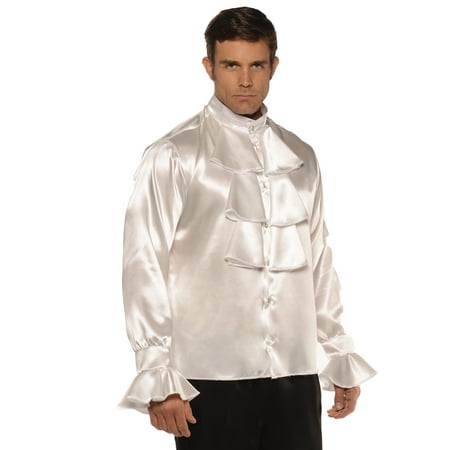 White Goth Shirt Men's Adult Halloween Costume