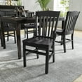 thumbnail image 3 of Flash Furniture School House Back Black Wood Restaurant Chair, 3 of 9