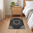 thumbnail image 3 of ODIKA 2'x3' Ultra-Soft Accent Mat, Gothic Witchy Haul Occult Symmetrical Ornament Corridor Grey None Washable, Bare feet friendly, Easy Care Indoor rug for Bedside, Footrest, 3 of 7