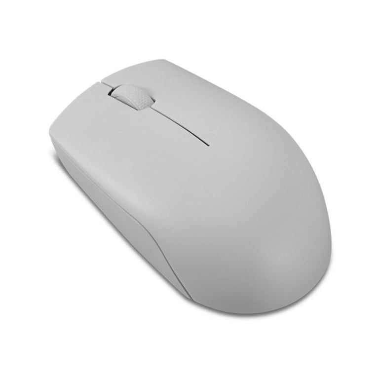 Lenovo 300 Wireless Compact Mouse (Arctic Grey) with battery 