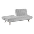 thumbnail image 5 of Pemberly Row 70" Chenille Elegant Lounger with Tufted in Silver Gray, 5 of 8