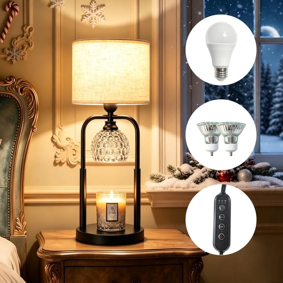 DAYBETTER Candle Warmer Lamp with Timer, Dimmable, Adjustable Height, Wax Melter Warmer for Jar Candles for Bedroom, Home Decor and Gift