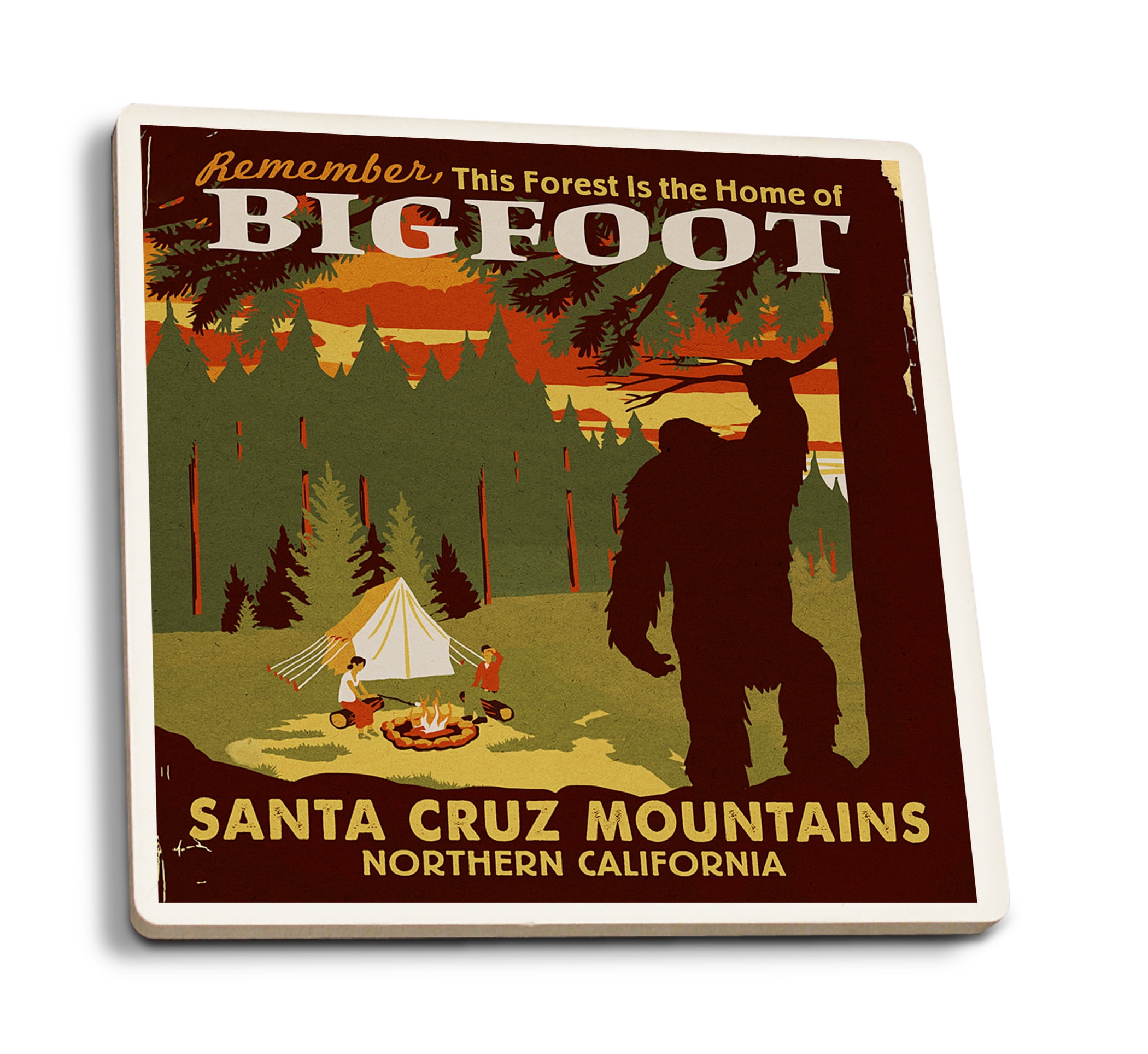 Santa Cruz Mountains, Northern California, Home of Bigfoot (Absorbent