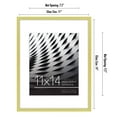 thumbnail image 2 of Americanflat 11x14 Picture Frame with Mat for 8x10, Plastic and shatter-resistant glass, Gold, 2 of 6
