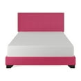 thumbnail image 2 of Skylar Nailhead Trim Upholstered Full Platform Bed, Pink, 2 of 18