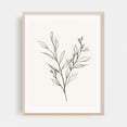 thumbnail image 2 of Abstract Flower Line Drawing - Line Drawing Line Art Botanical Minimalist Black and White Floral Nature Abstract Unframed Wall Art Print 5 x 7 inches, 2 of 4