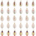 thumbnail image 1 of 1 caja de 30 dijes de concha natural estilo bohemio, colgantes de concha marina de verano hawaianos con cuentas de playa., 1 of 5