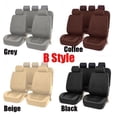 thumbnail image 4 of PU Leather Car Seat Covers, Washable Front Rear Seat Covers, Classic Waterproof Protector for Vehicles Suvs Car Accessories Black, 4 of 8