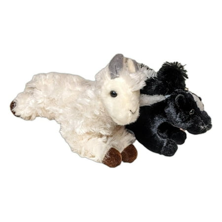 LLAMA & SKUNK Flopsie 8" Stuffed Animal Plush by Aurora