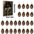 thumbnail image 2 of Animal Christmas Decorations Set 2D Acrylic Tree Hanging Ornaments Festive Holiday Keepsake Seasonal Countdown, 2 of 7